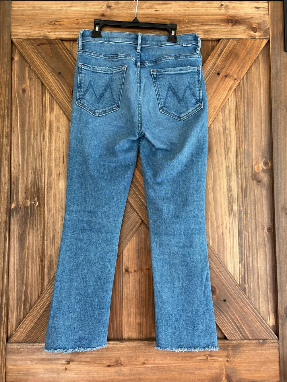 MOTHER The Insider Crop Step Fray Jeans. Monkey in the Middle. Size 28 - Picture 3 of 13